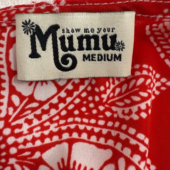 Show Me Your Mumu Riri Aquarius Red Paisley Jumper Size Medium - Picture 8 of 9